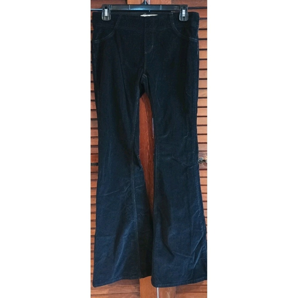We The Free Black Corduroy High Waisted Flare Bell Bottom Jeans Women's Size 30